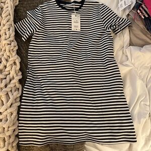 Black and White Striped Dress